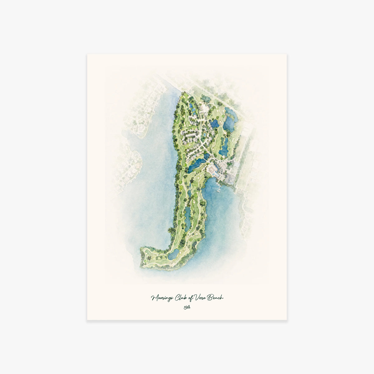 Moorings Club of Vero Beach printed artwork