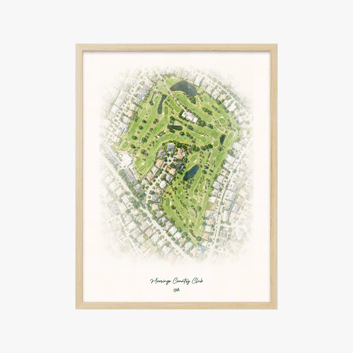 Moorings Country Club wood frame
