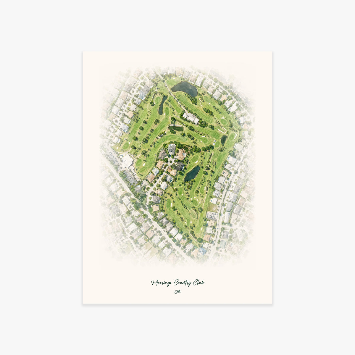 Moorings Country Club printed artwork