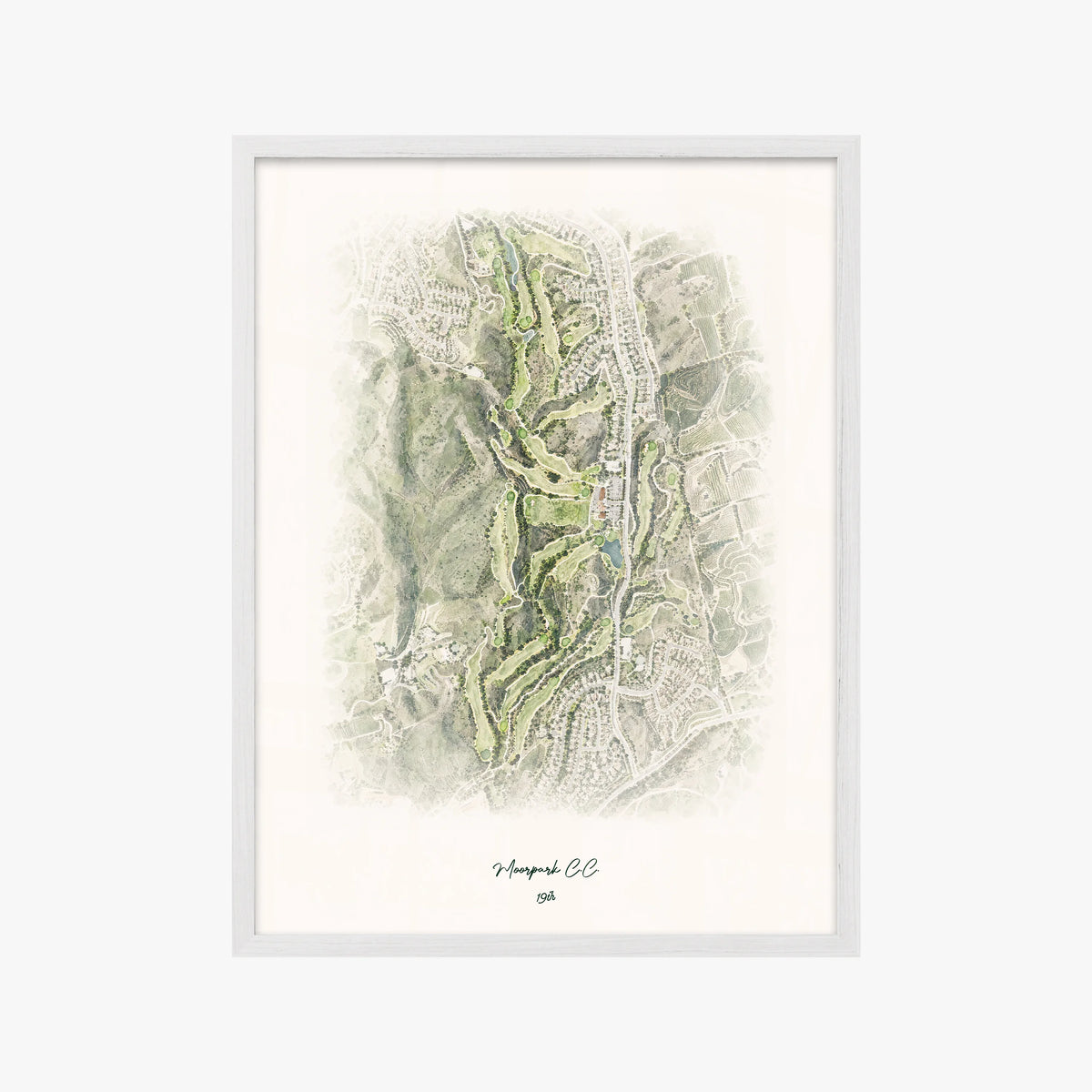 Moorpark C.C. white frame