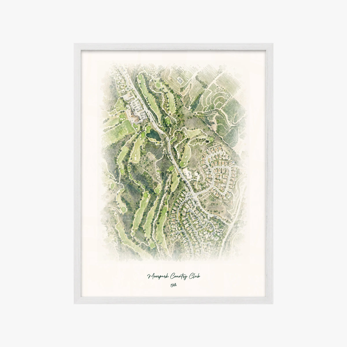 Moorpark Country Club white frame