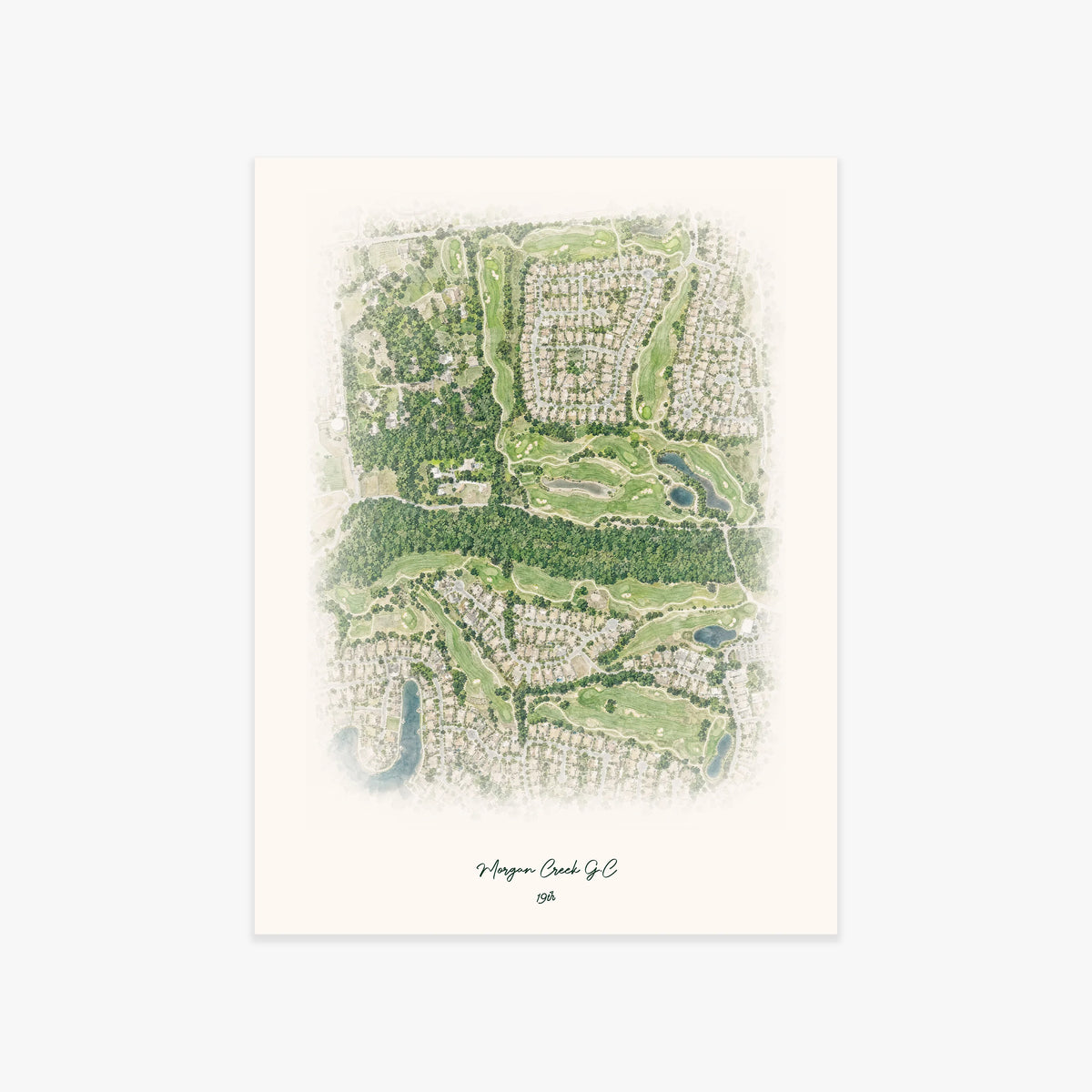 Morgan Creek G.C printed artwork