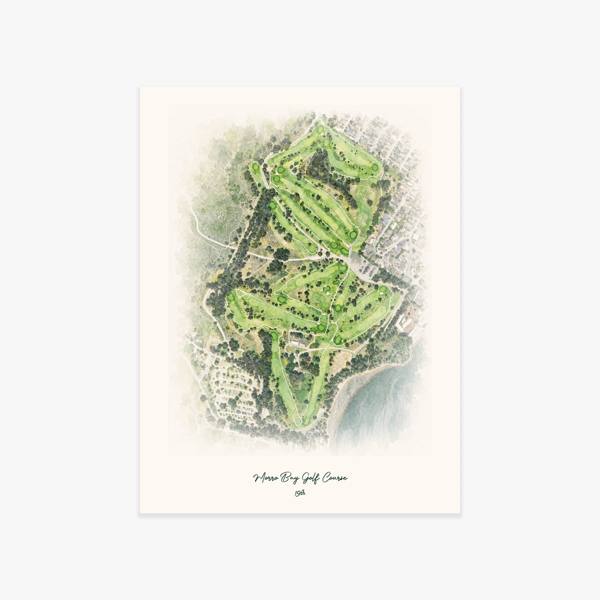 Morro Bay Golf Course printed artwork
