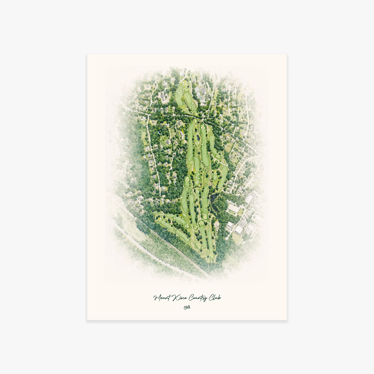 Mount Kisco Country Club printed artwork