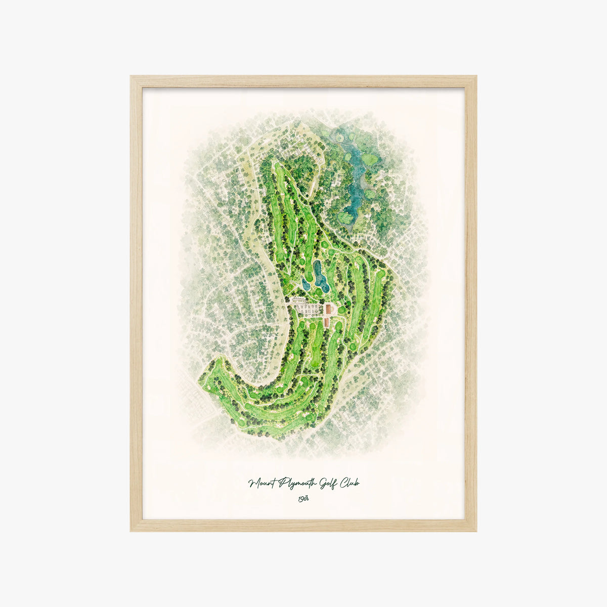 Mount Plymouth Golf Club wood frame