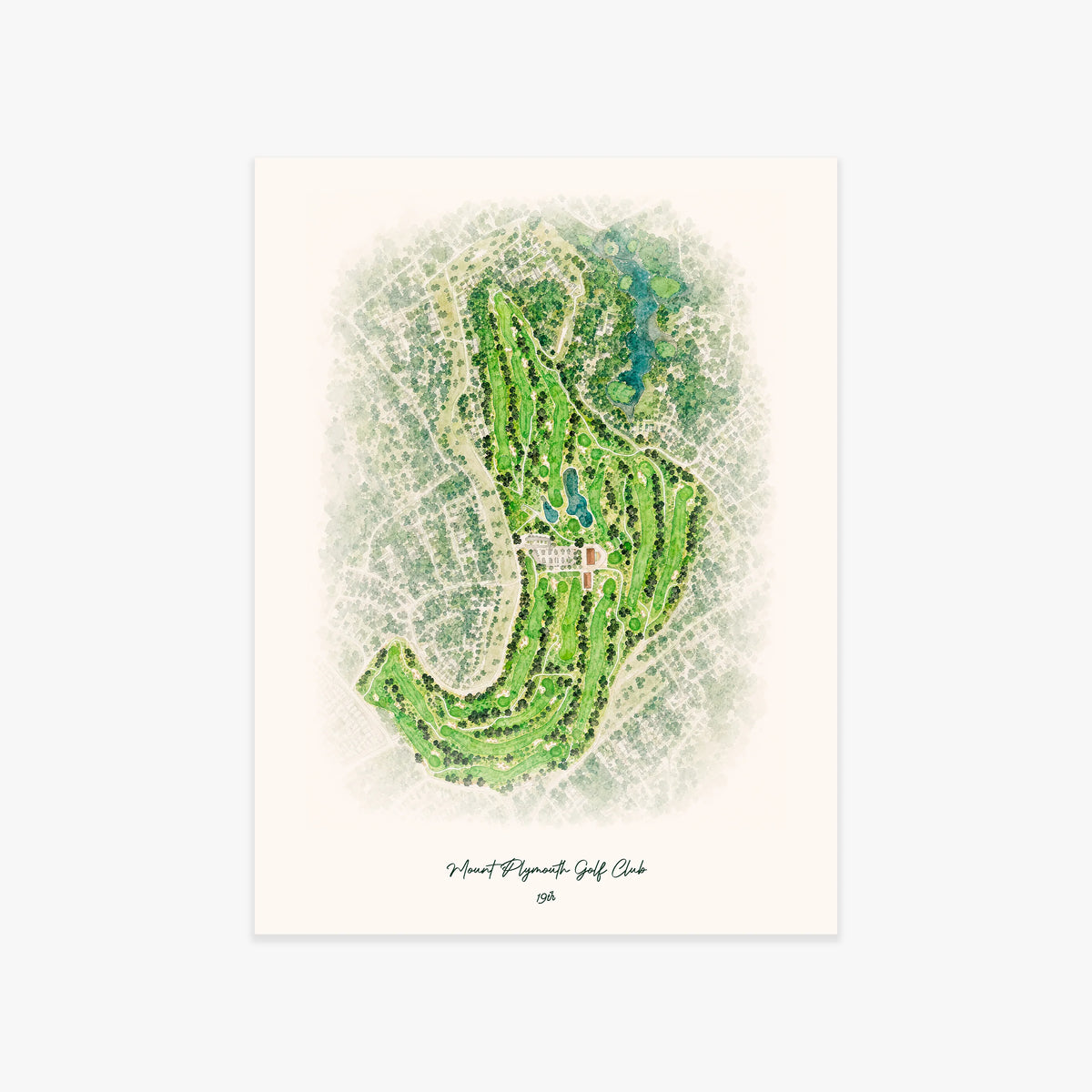 Mount Plymouth Golf Club printed artwork