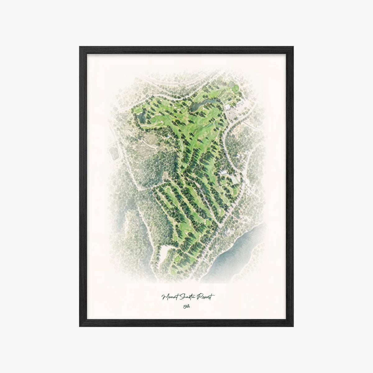 Mount Shasta Resort black frame