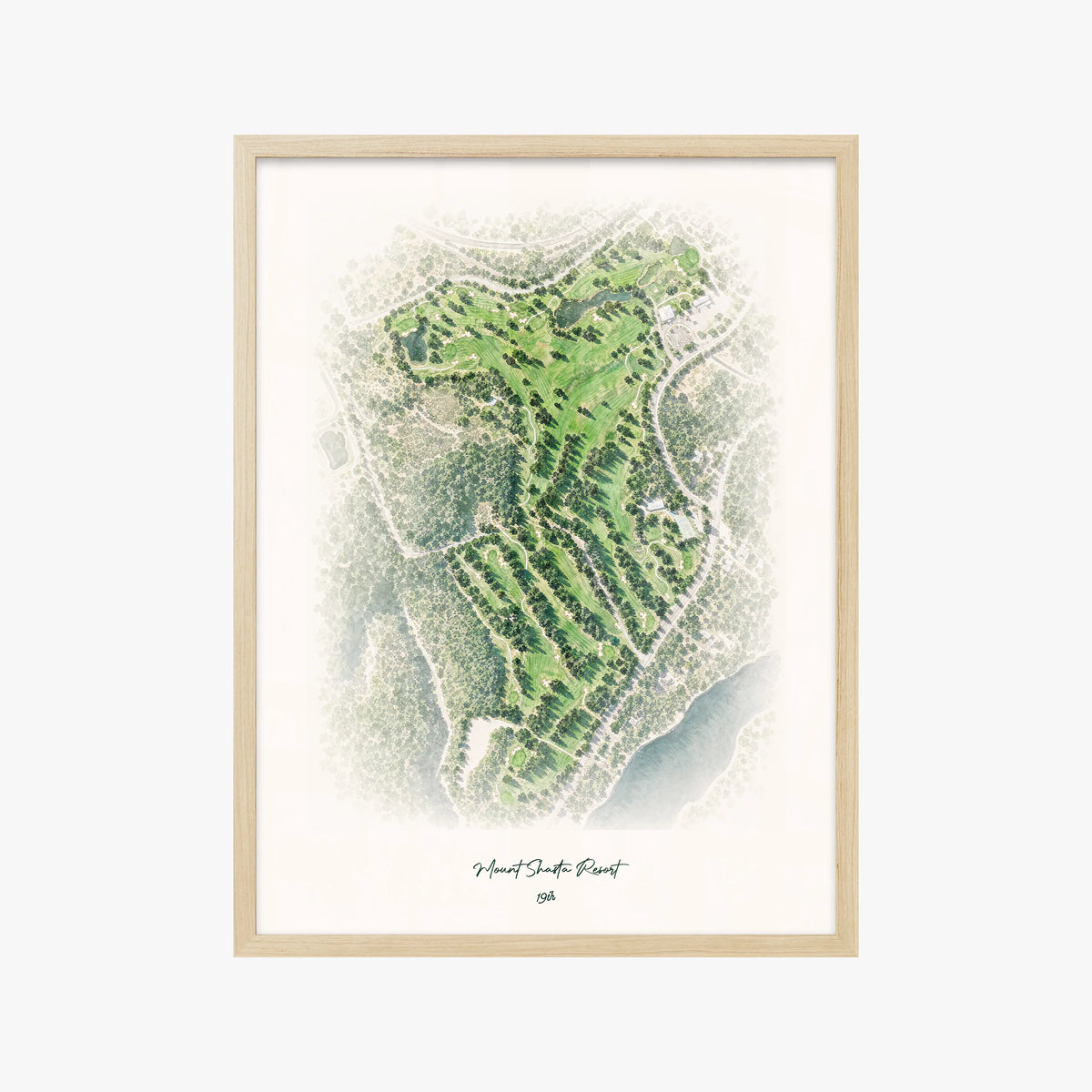 Mount Shasta Resort wood frame