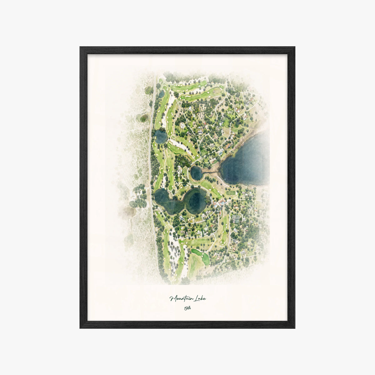 Mountain Lake black frame