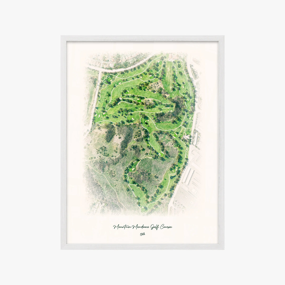 Mountain Meadows Golf Course white frame