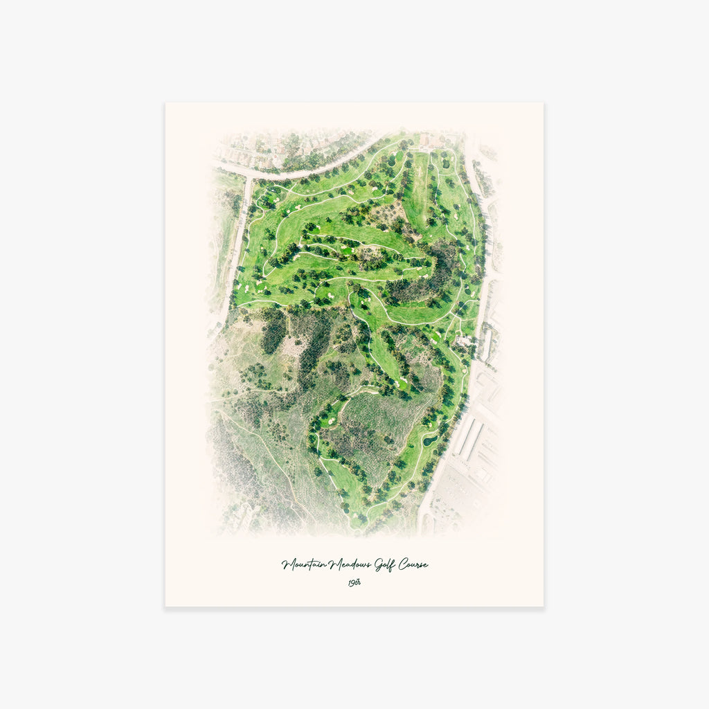 Mountain Meadows Golf Course printed artwork