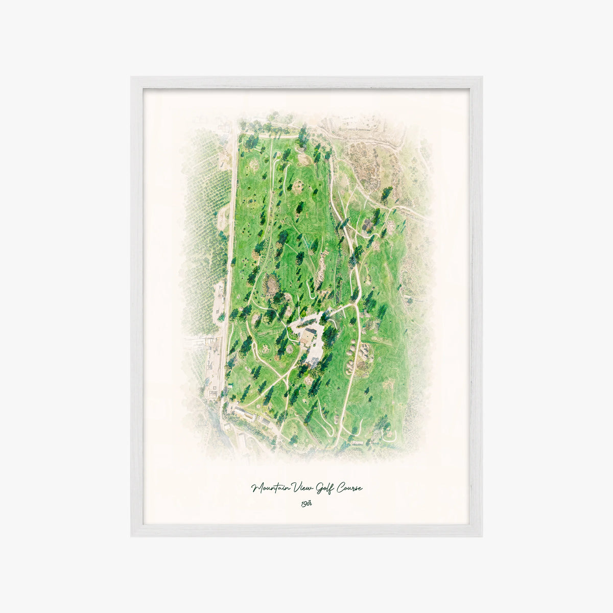 Mountain View Golf Course white frame