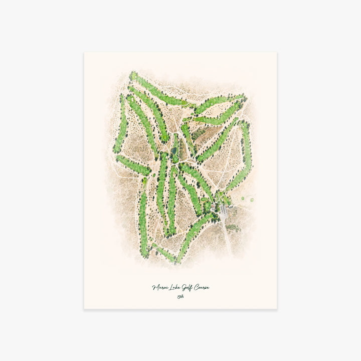 Muroc Lake Golf Course printed artwork