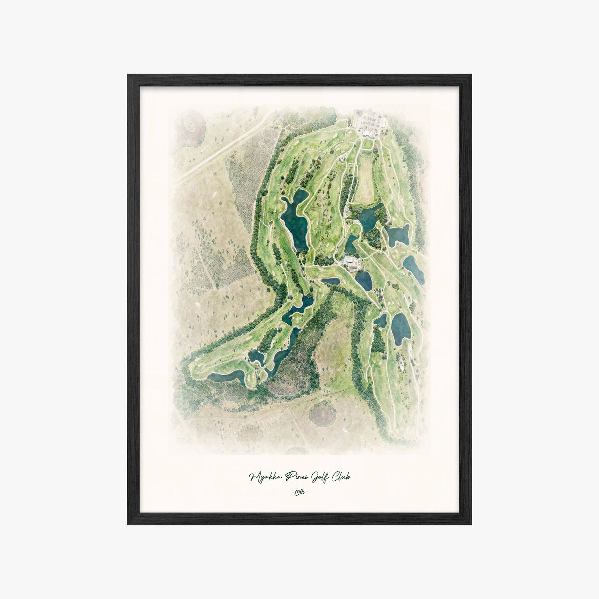 Myakka Pines Golf Club black frame