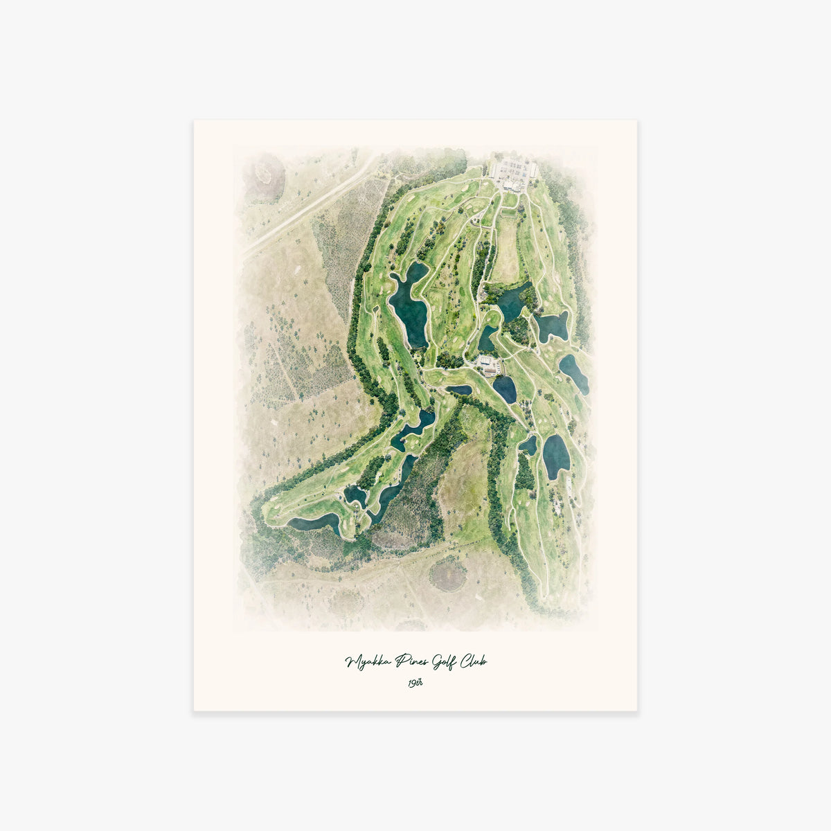 Myakka Pines Golf Club printed artwork