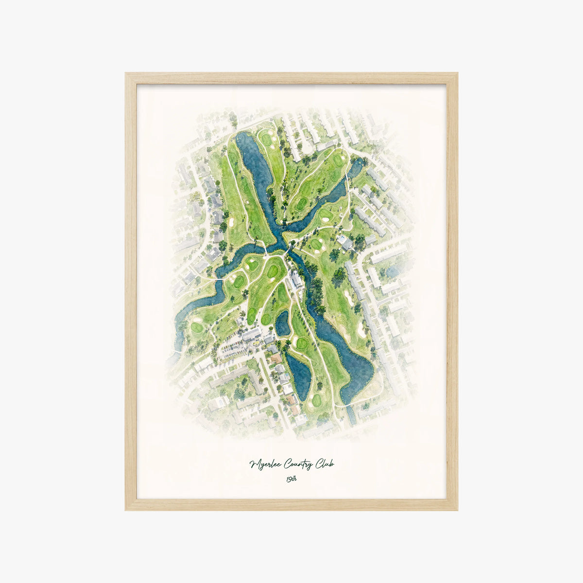 Myerlee Country Club wood frame