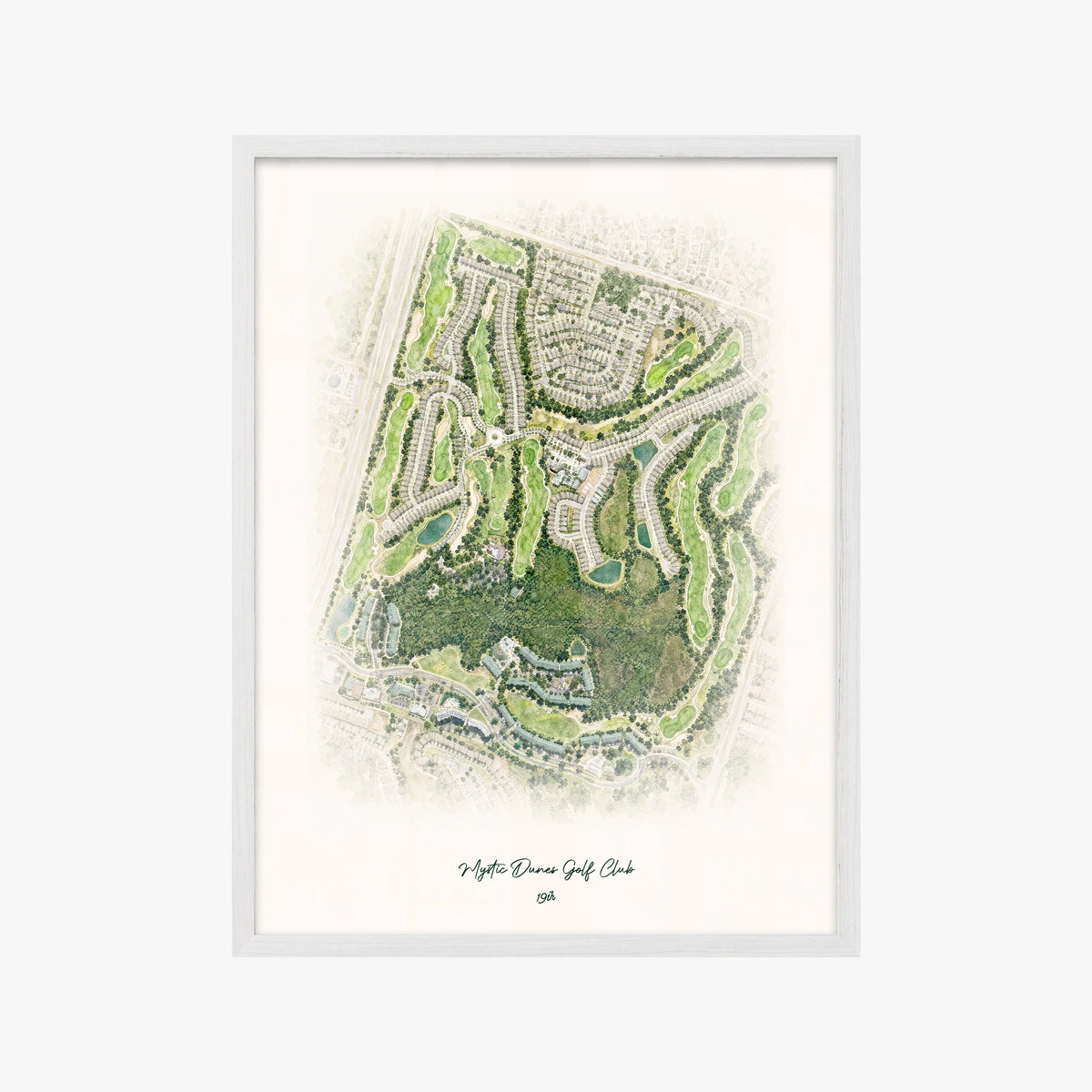 Mystic Dunes Golf Club white frame