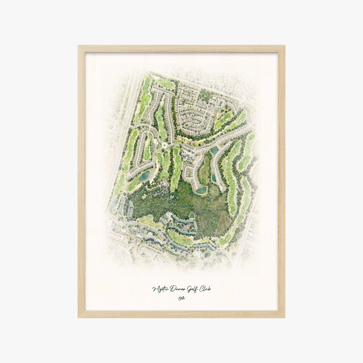 Mystic Dunes Golf Club wood frame