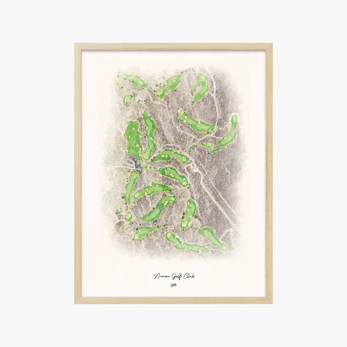 Nanea Golf Club wood frame