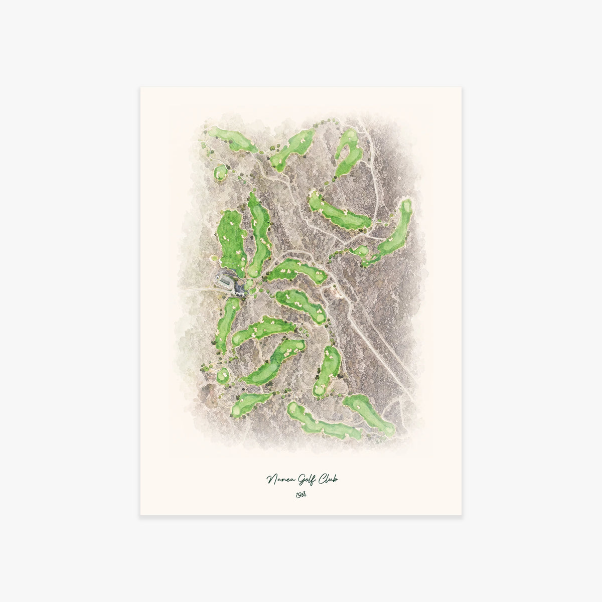 Nanea Golf Club printed artwork
