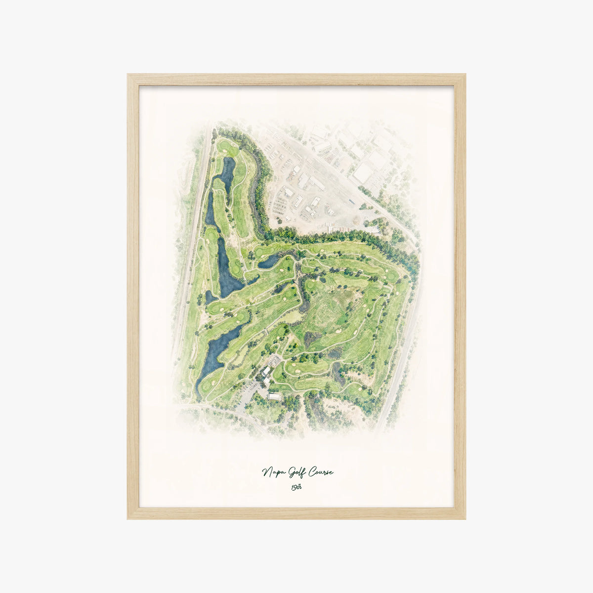 Napa Golf Course wood frame