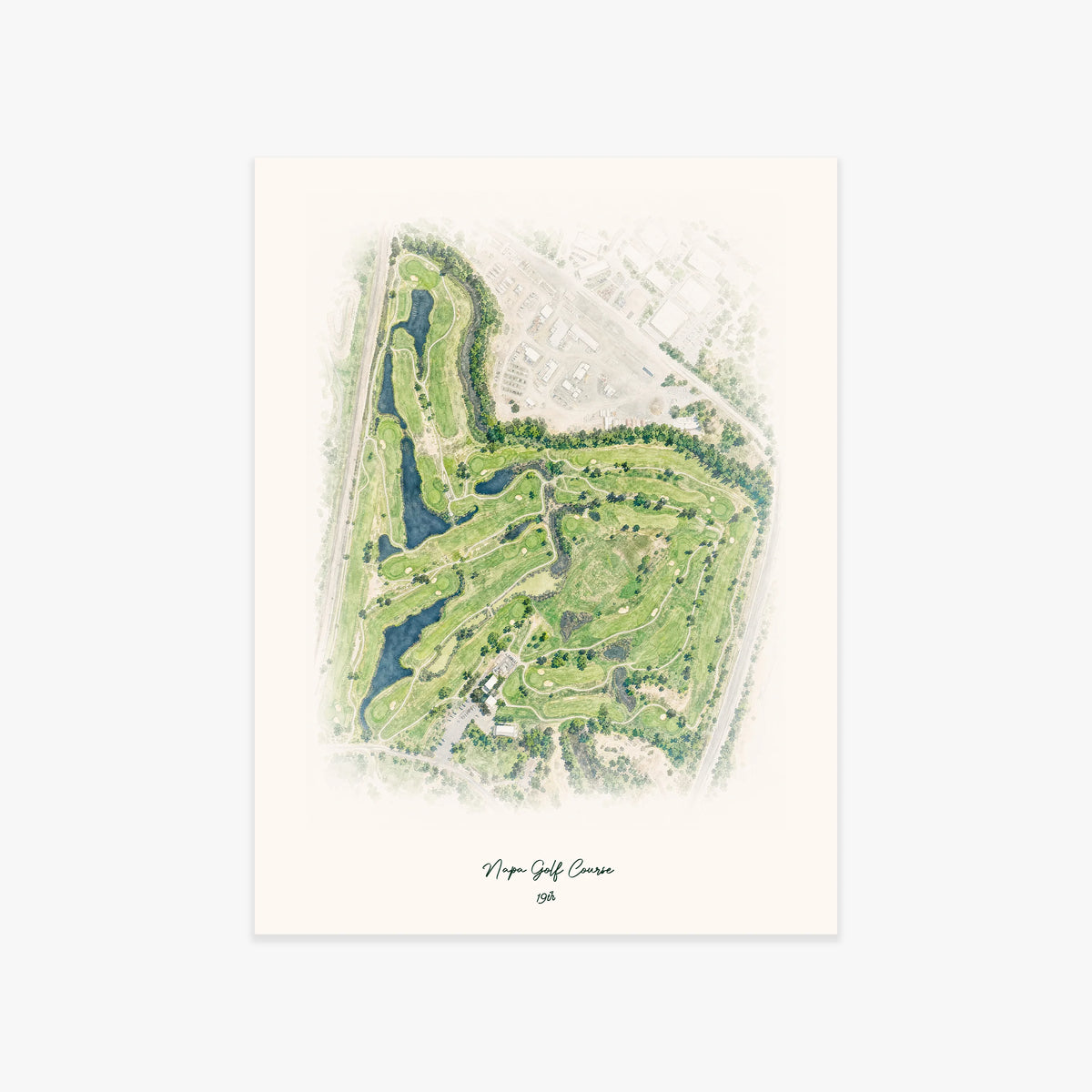 Napa Golf Course printed artwork