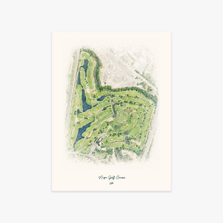 Napa Golf Course printed artwork