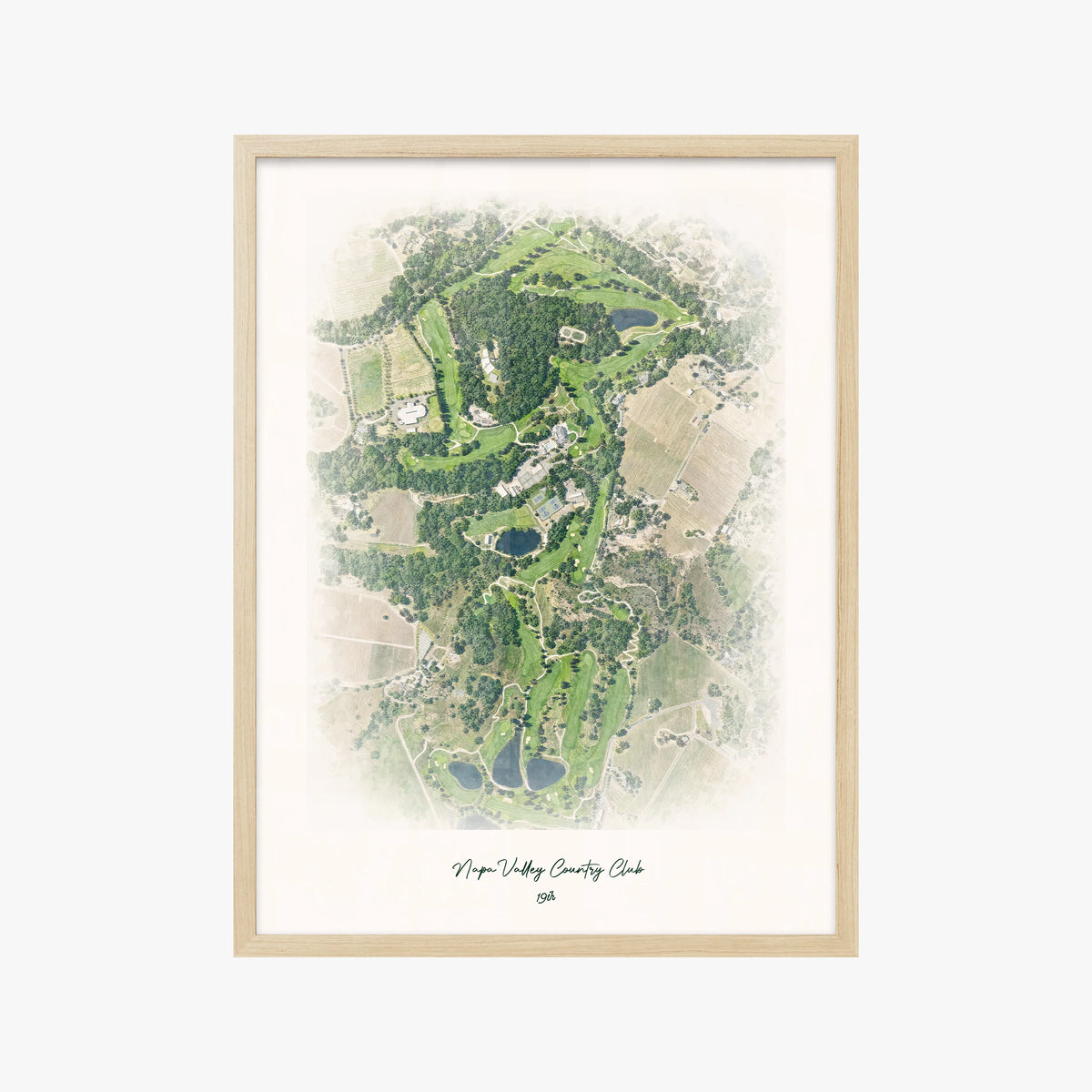 Napa Valley Country Club wood frame