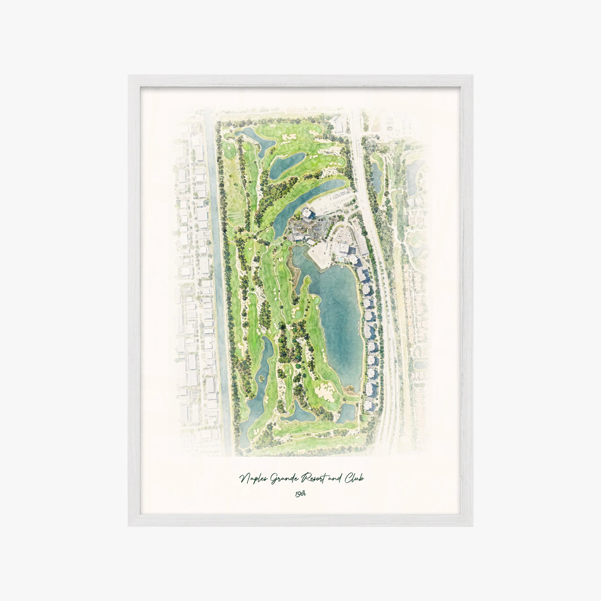 Naples Grande Resort and Club white frame