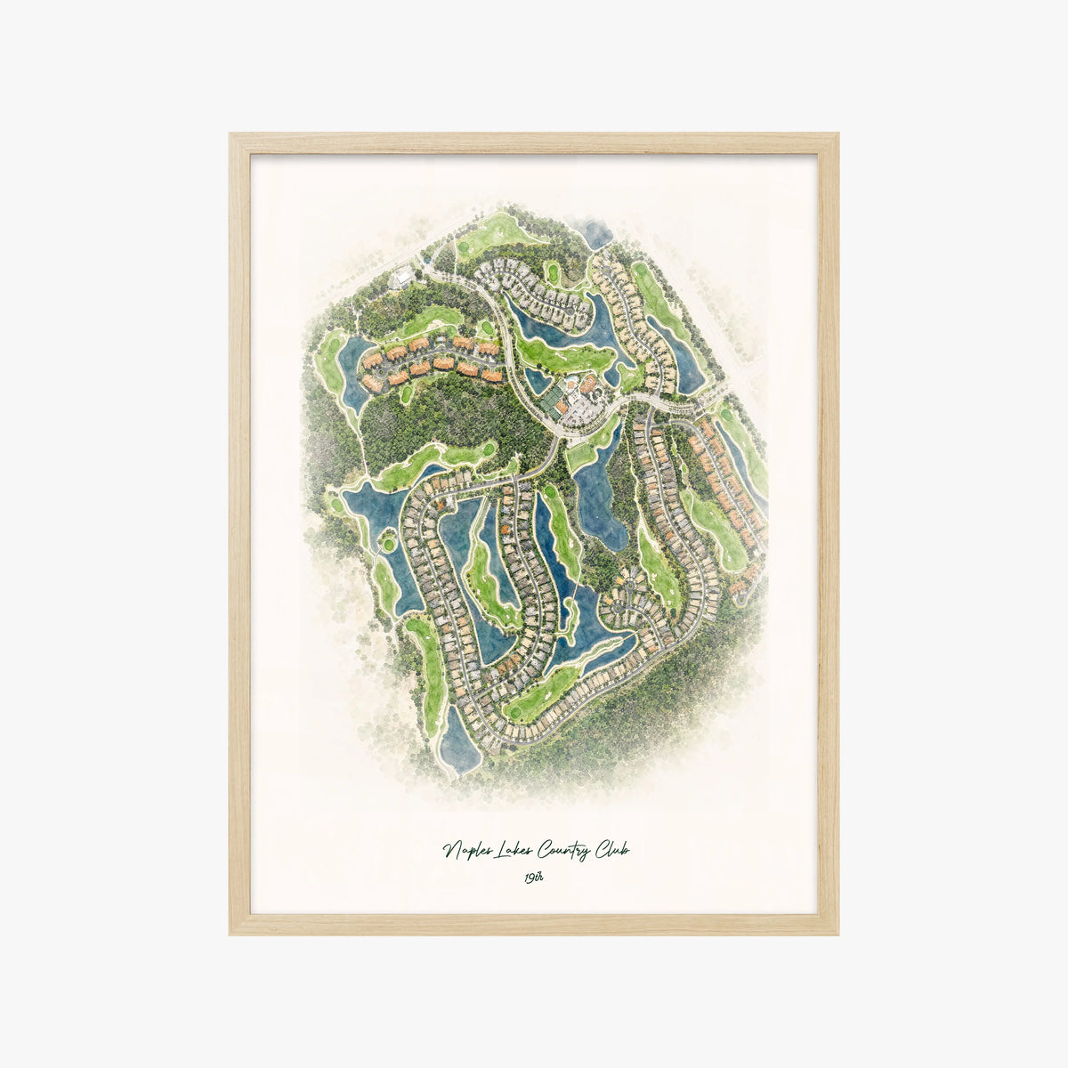 Naples Lakes Country Club wood frame