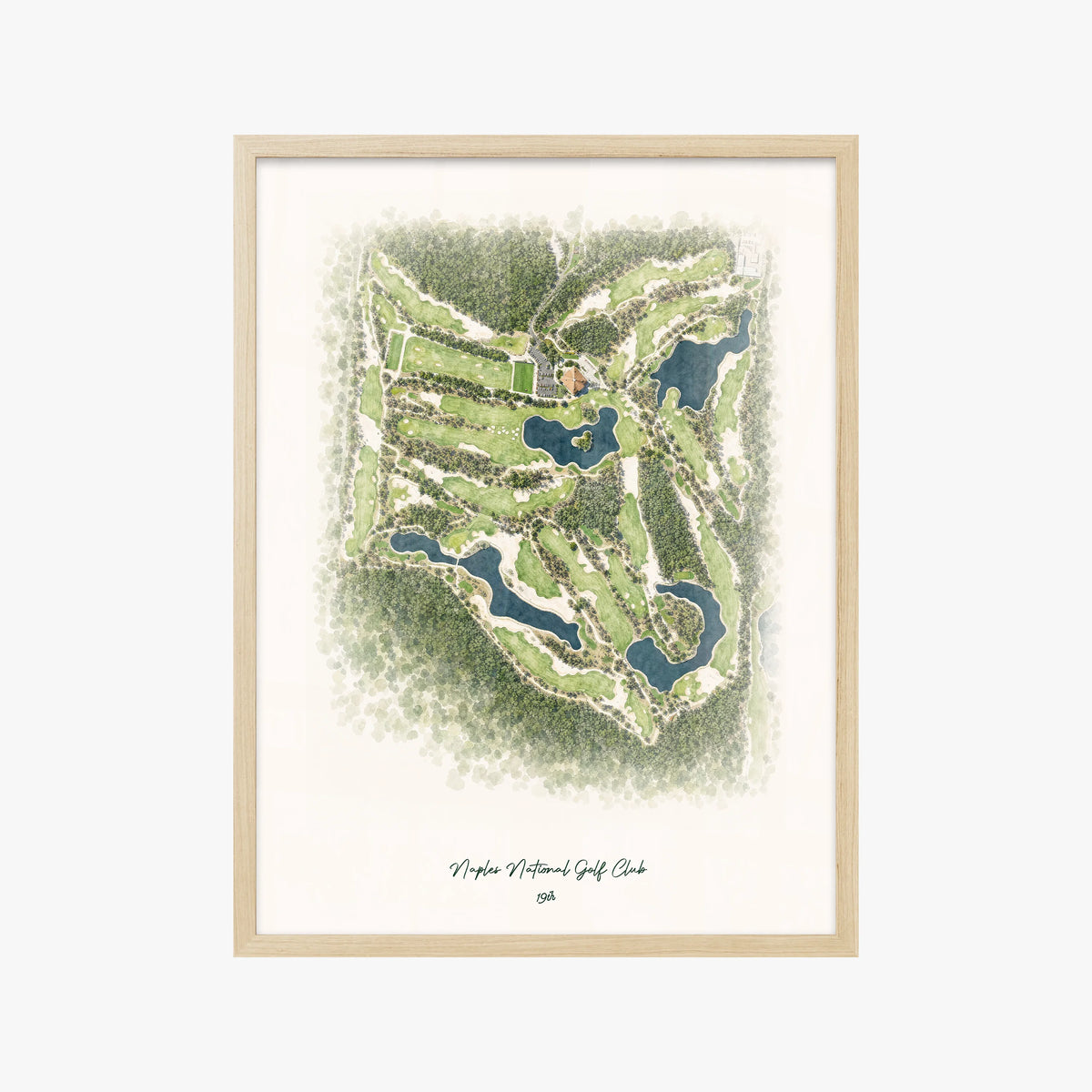 Naples National Golf Club wood frame