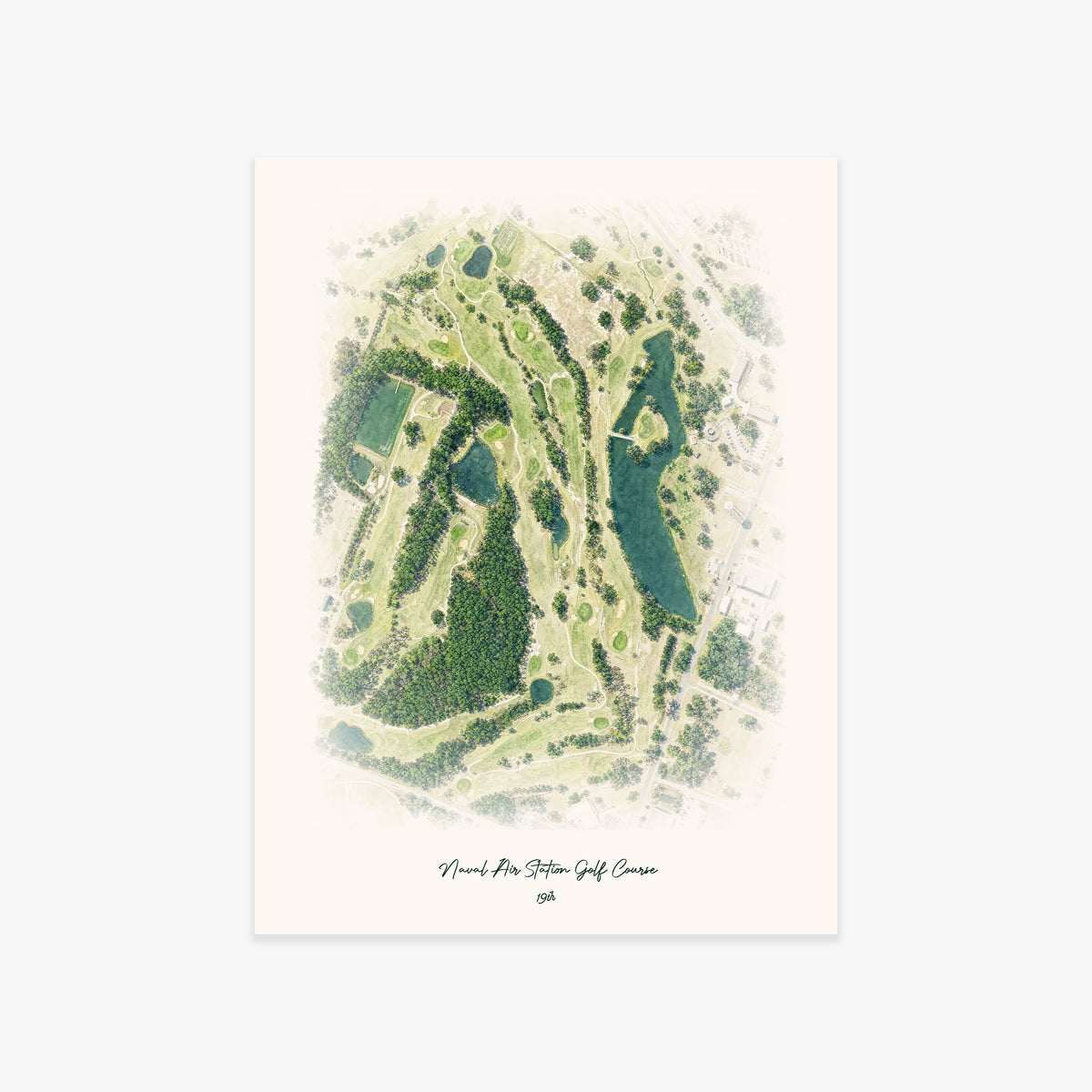 Naval Air Station Golf Course printed artwork