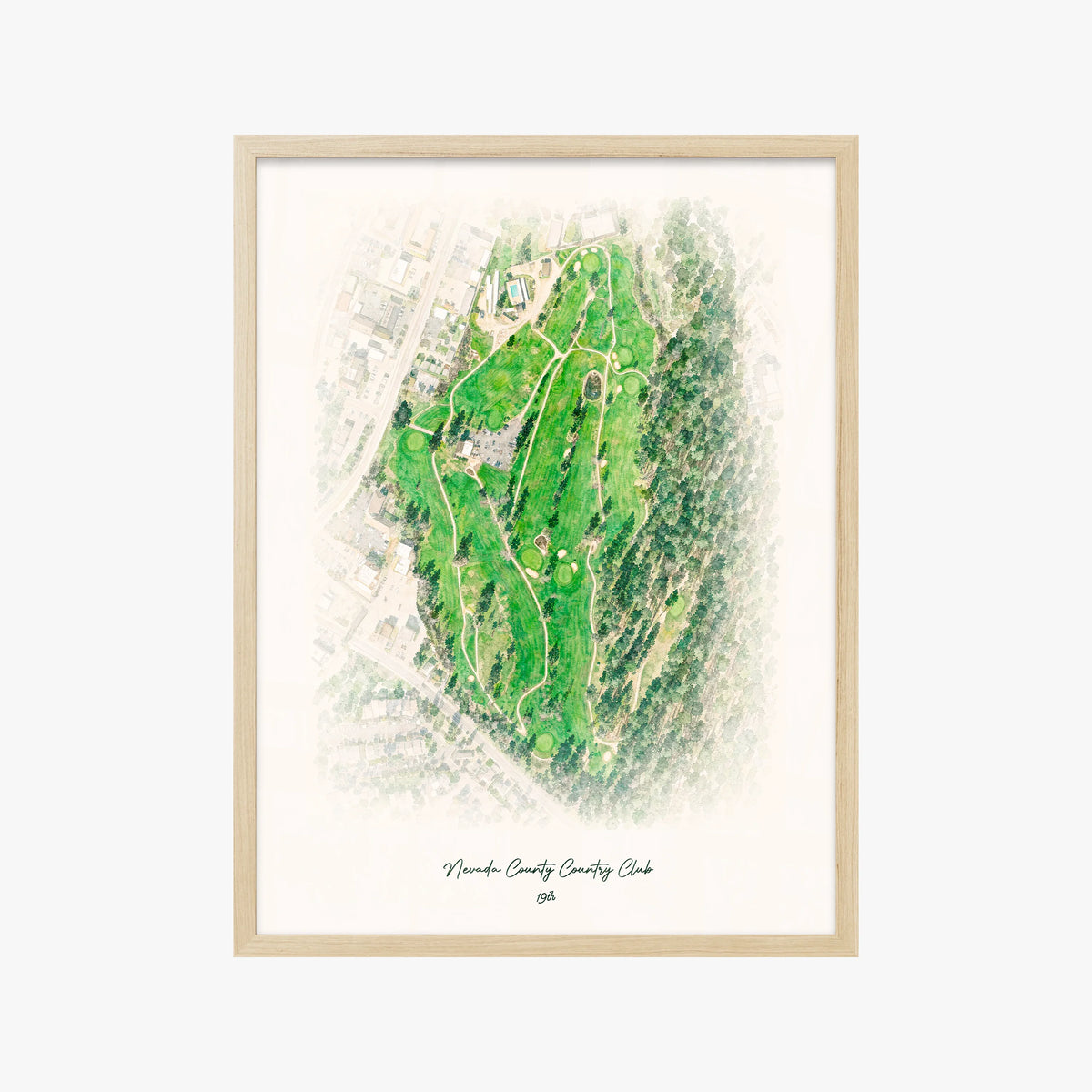 Nevada County Country Club wood frame