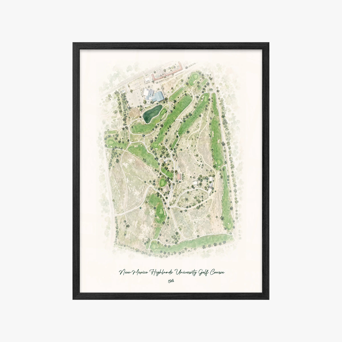 New Mexico Highlands University Golf Course black frame