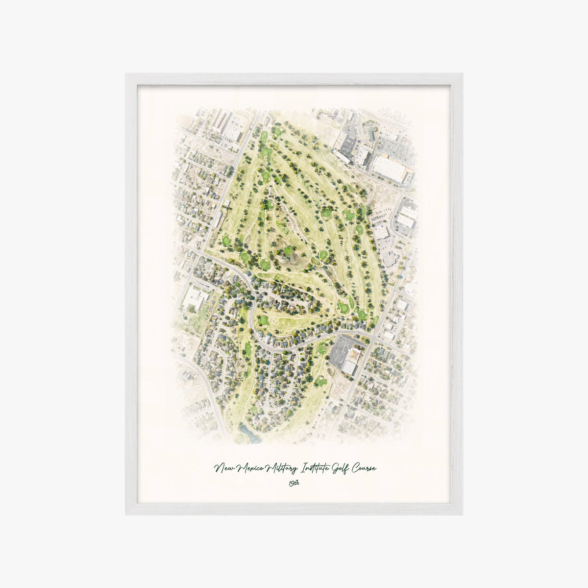 New Mexico Military Institute Golf Course white frame