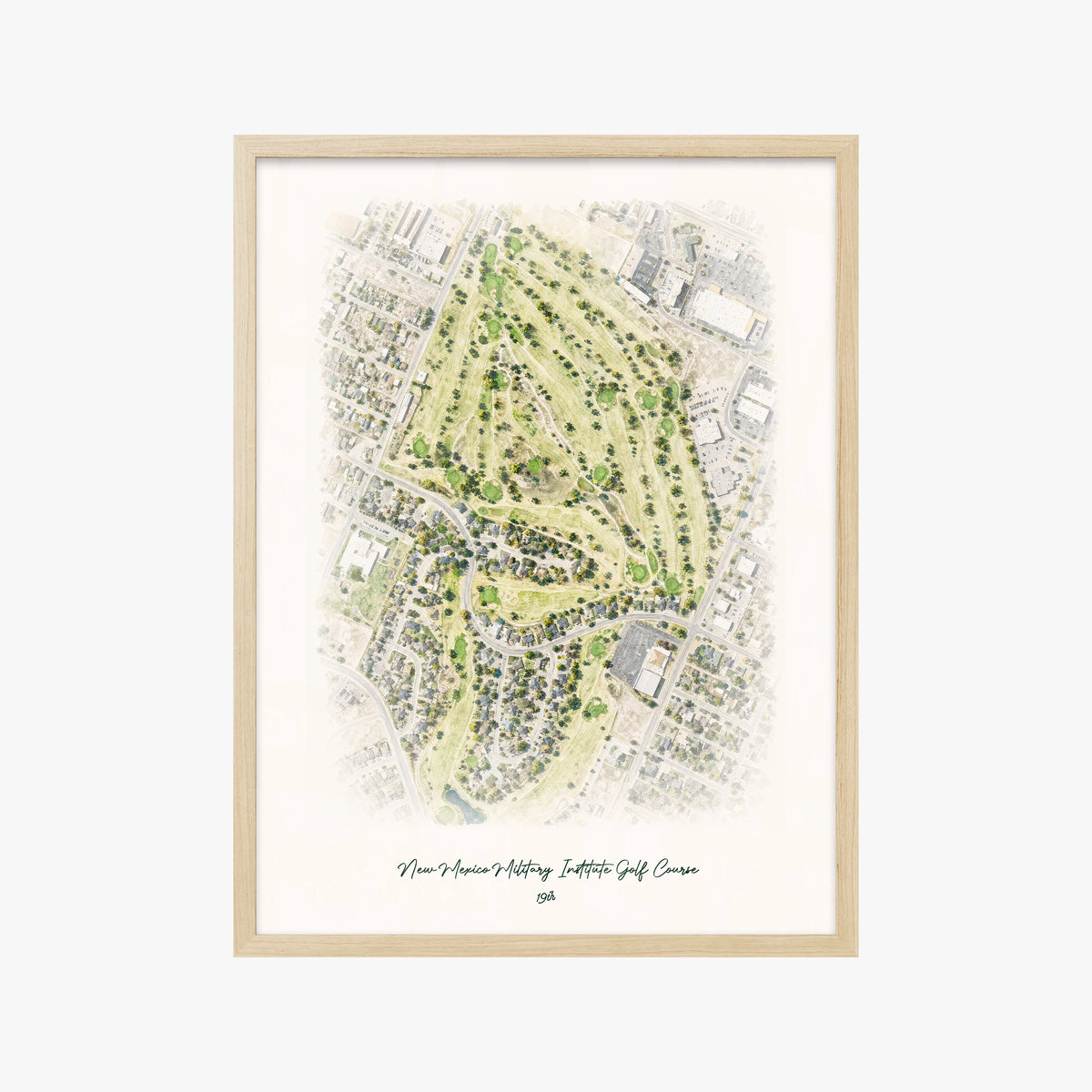 New Mexico Military Institute Golf Course wood frame