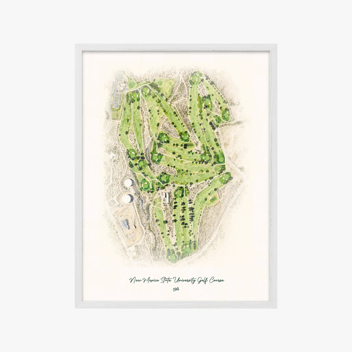 New Mexico State University Golf Course white frame
