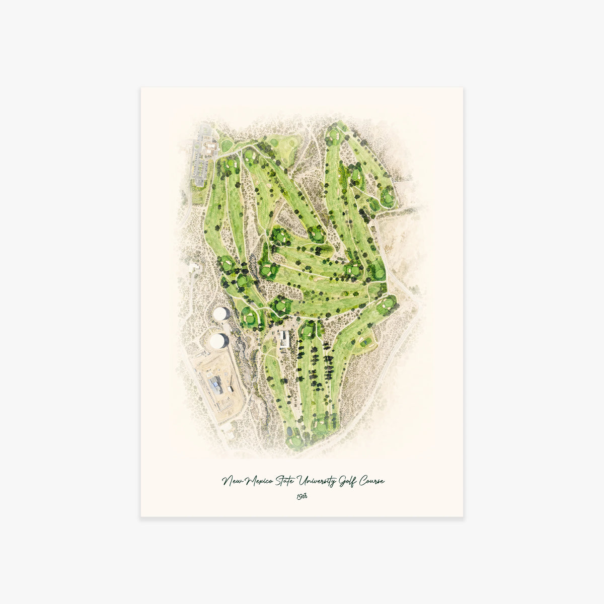 New Mexico State University Golf Course printed artwork