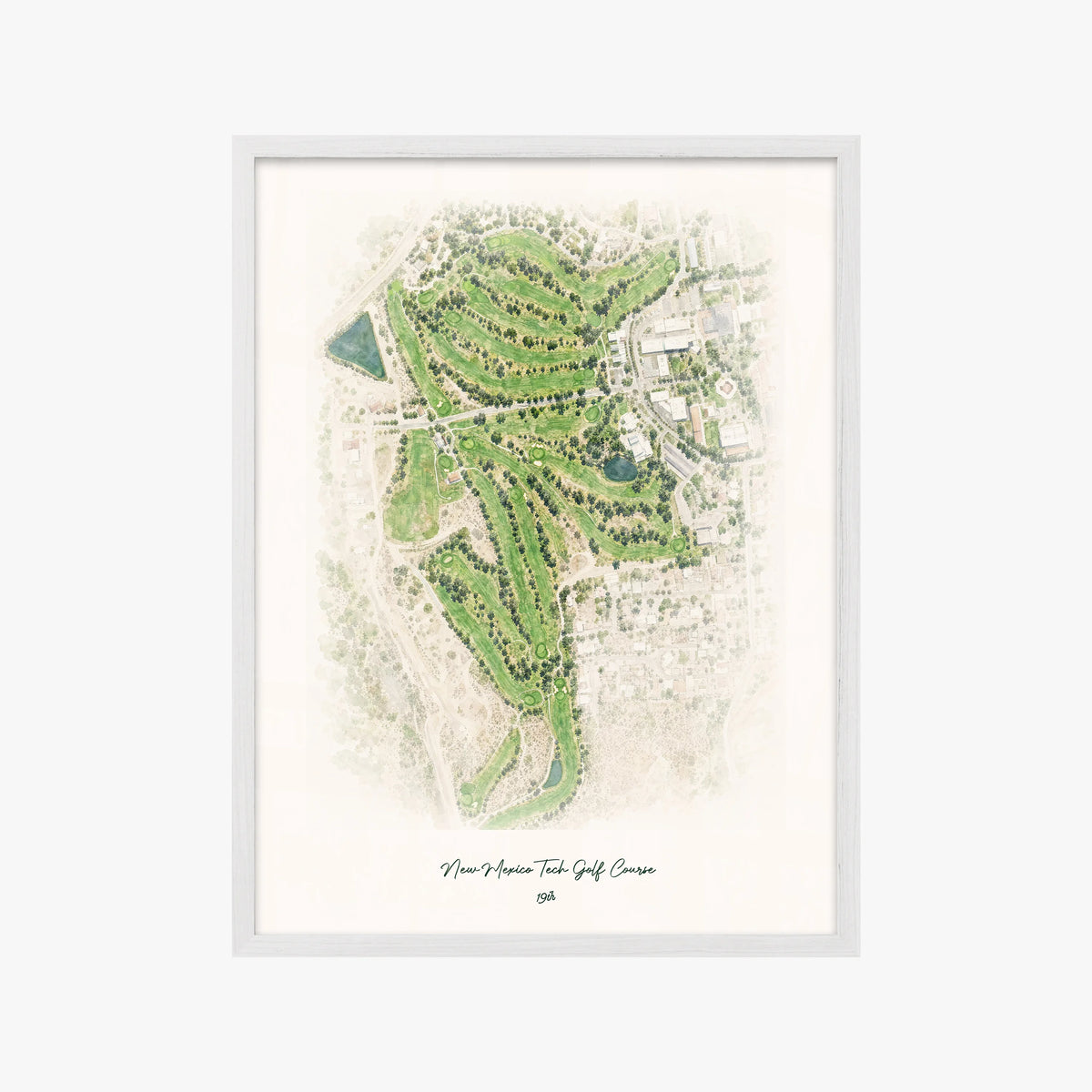 New Mexico Tech Golf Course white frame