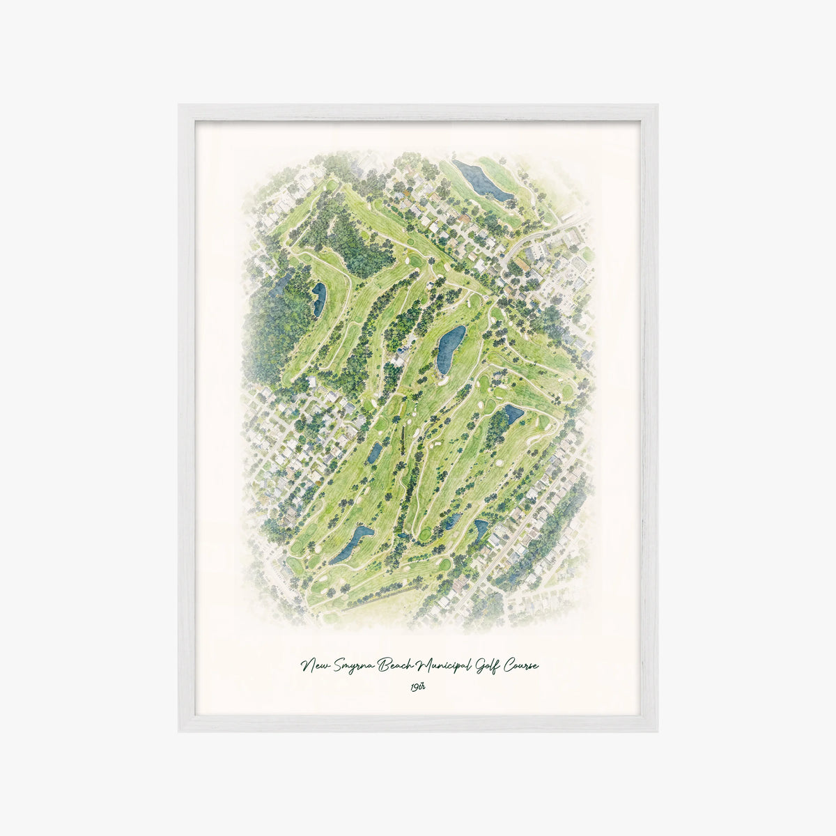 New Smyrna Beach Municipal Golf Course white frame