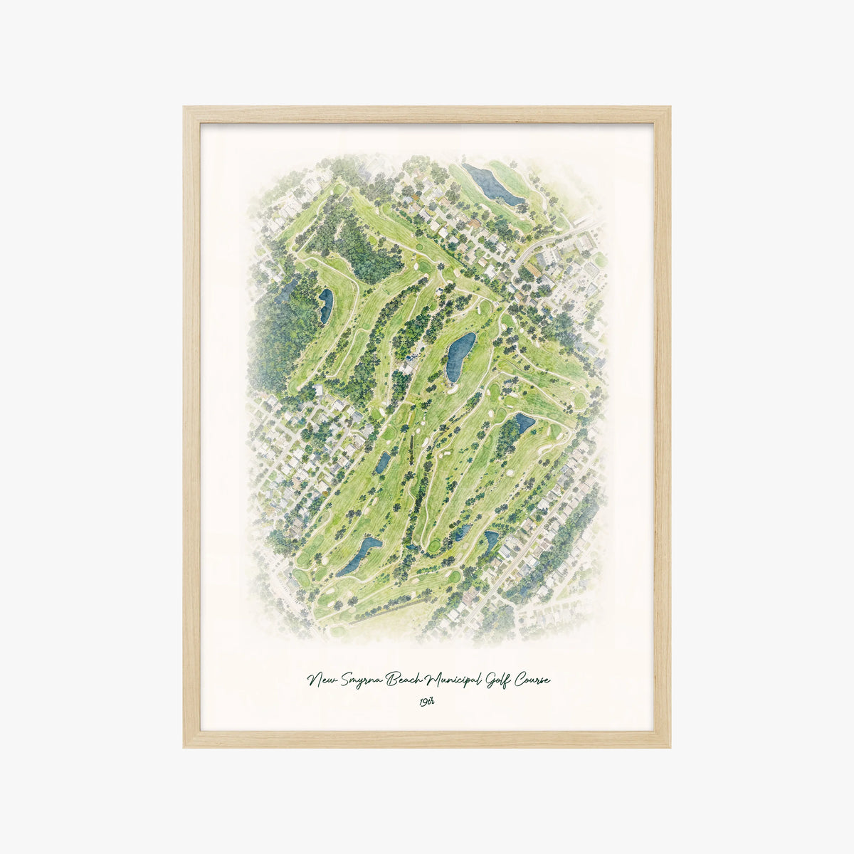 New Smyrna Beach Municipal Golf Course wood frame