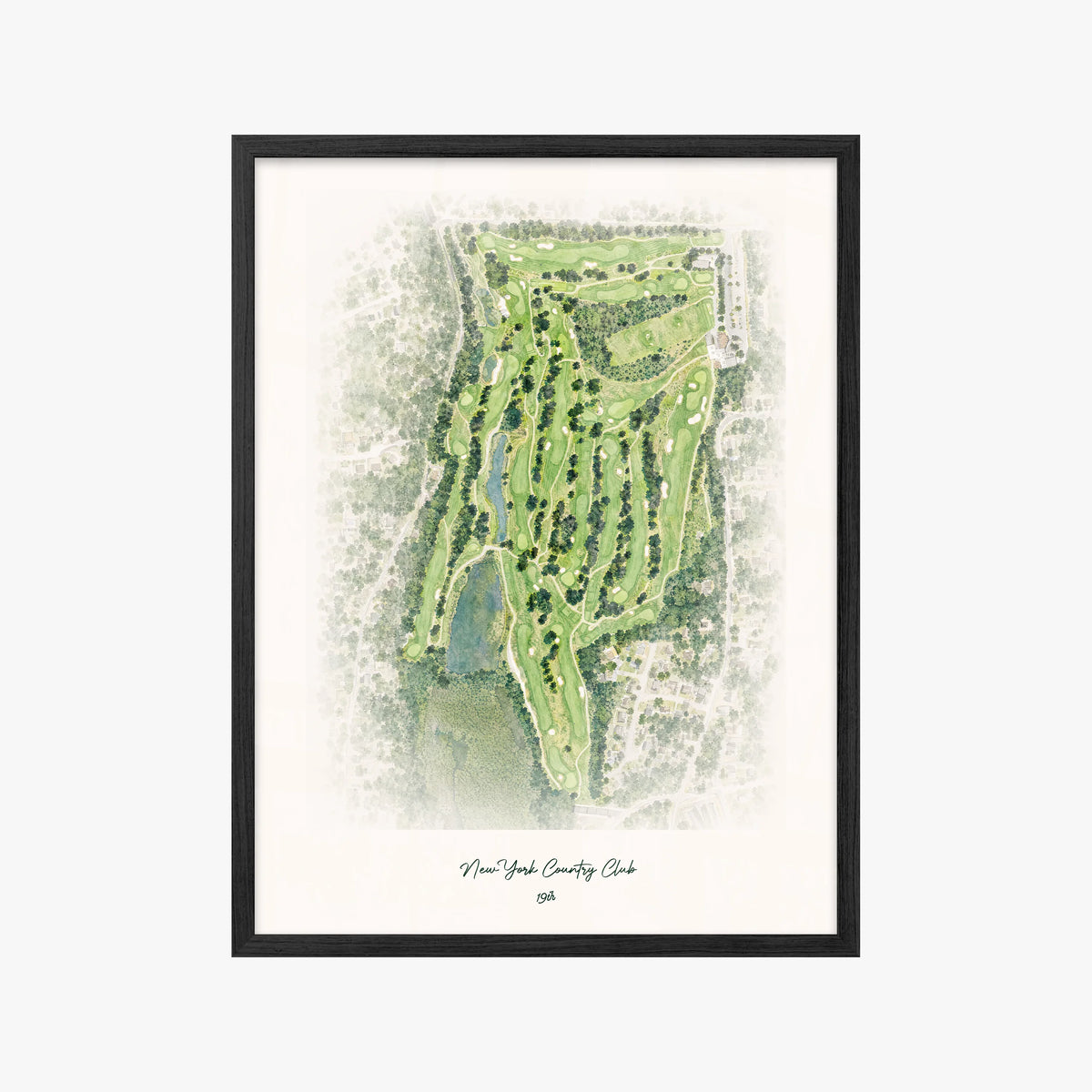 New York Country Club black frame