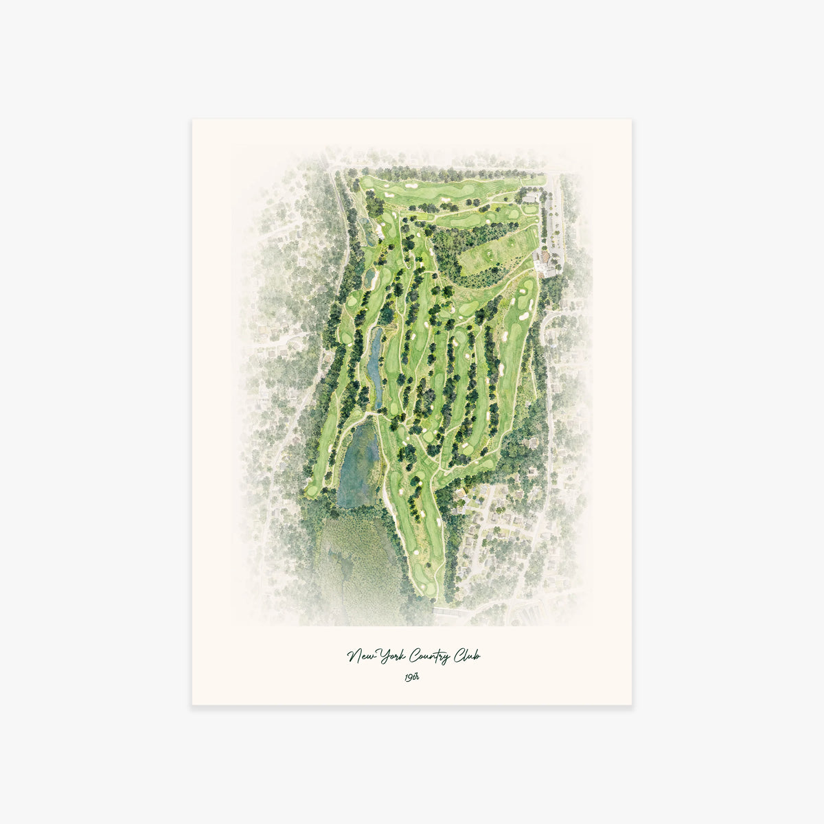 New York Country Club printed artwork
