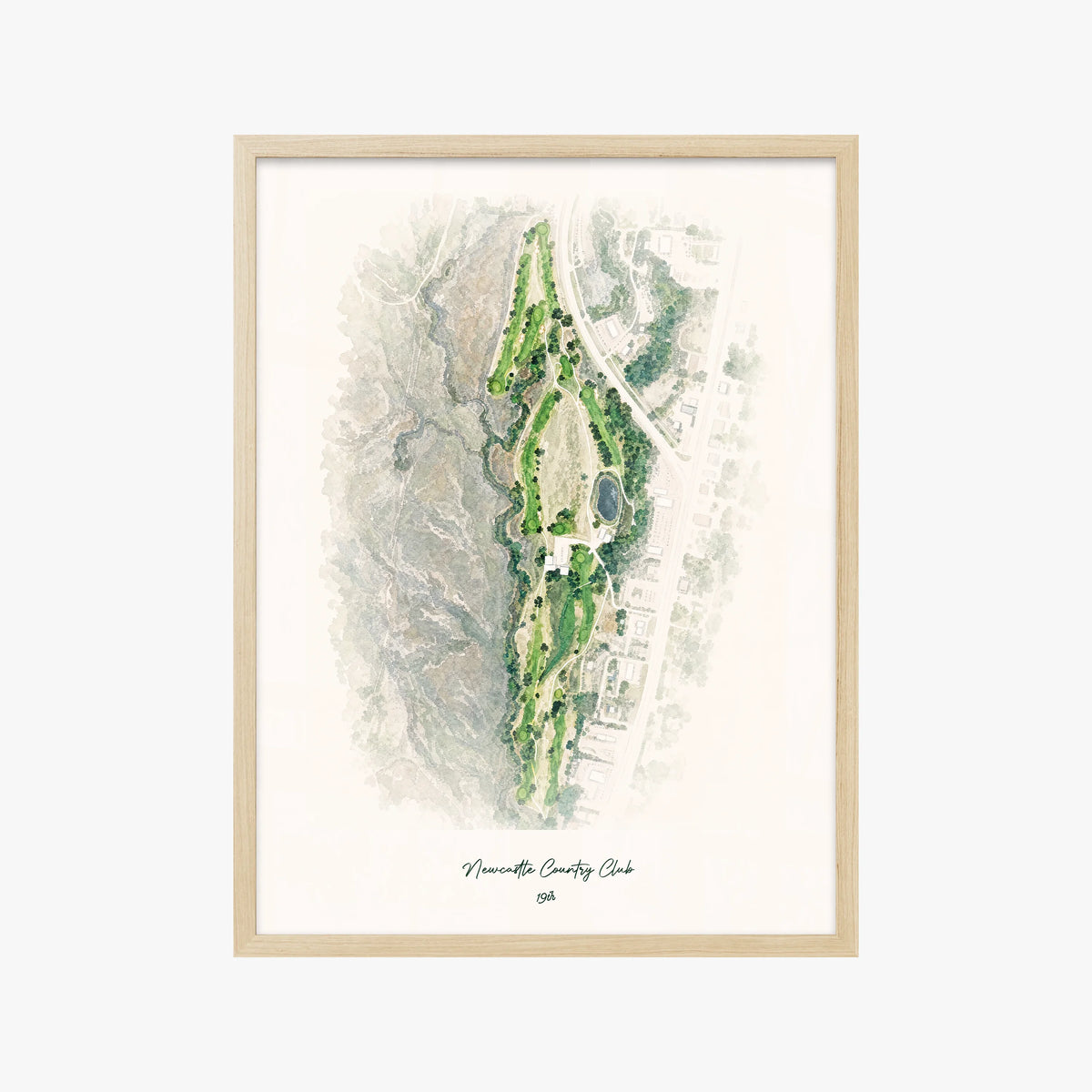 Newcastle Country Club wood frame