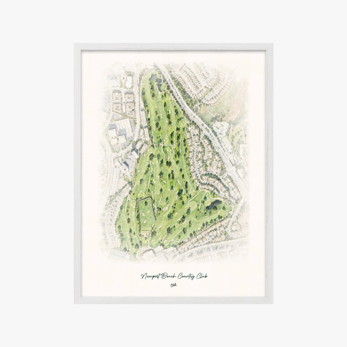 Newport Beach Country Club white frame