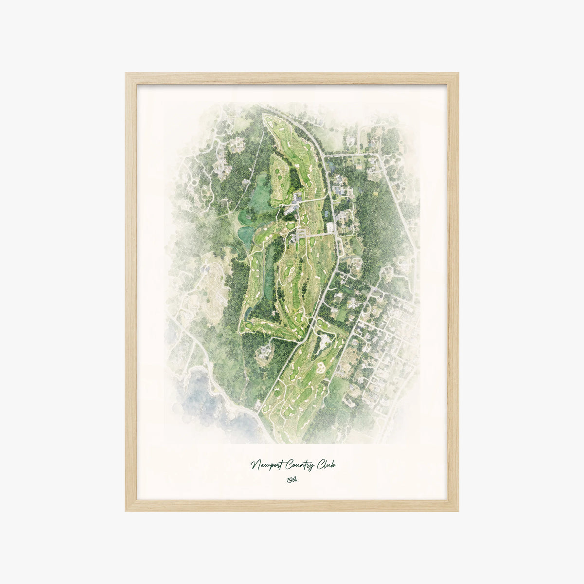 Newport Country Club wood frame