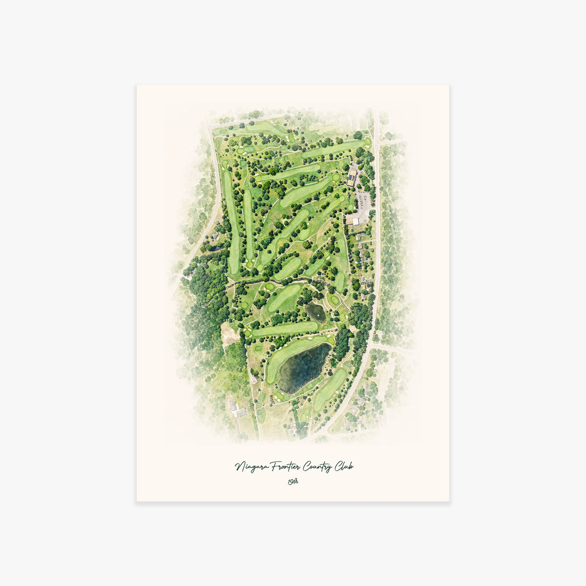 Niagara Frontier Country Club printed artwork