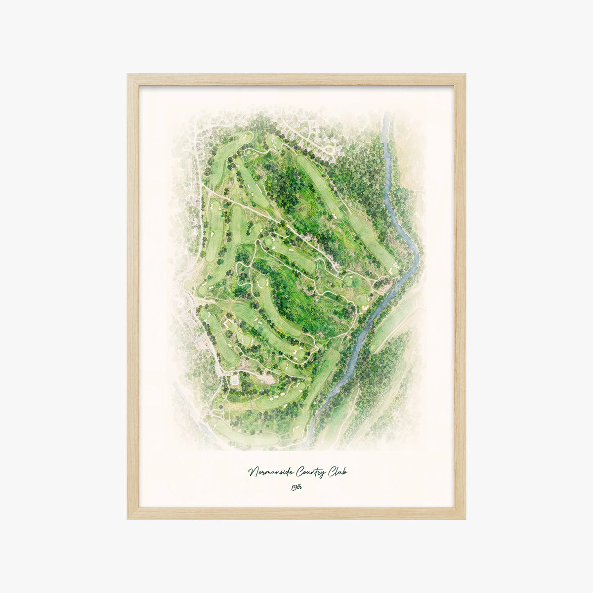 Normanside Country Club wood frame