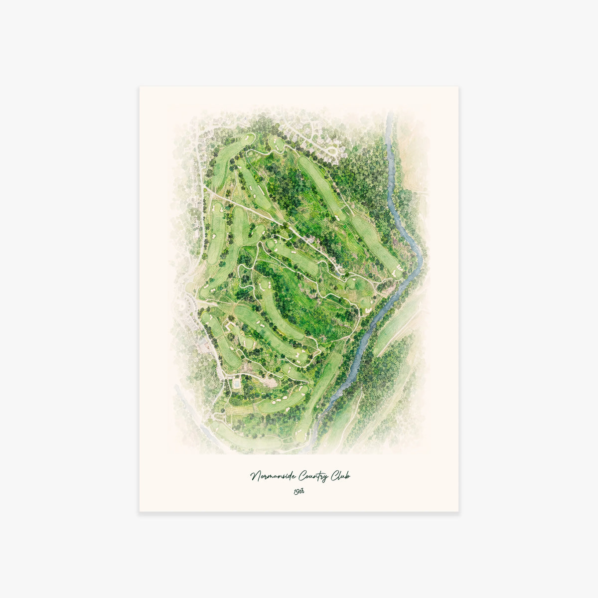 Normanside Country Club printed artwork