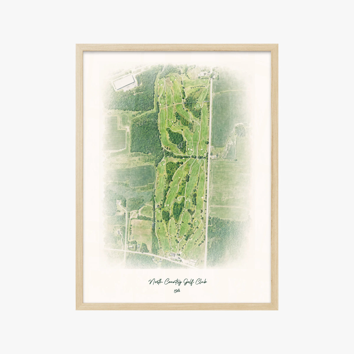 North Country Golf Club wood frame